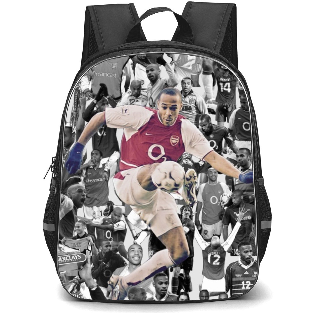 Thierry Henry Backpack StudentPack - Thierry Henry Black and White Collage Backgound