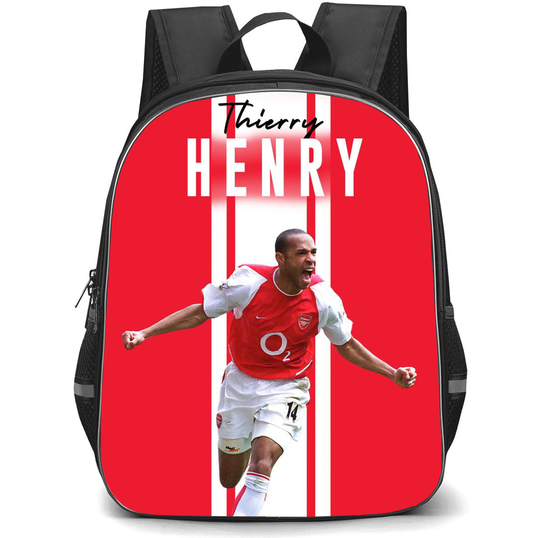 Thierry Henry Backpack StudentPack - Thierry Henry In Red And White Stripes Background