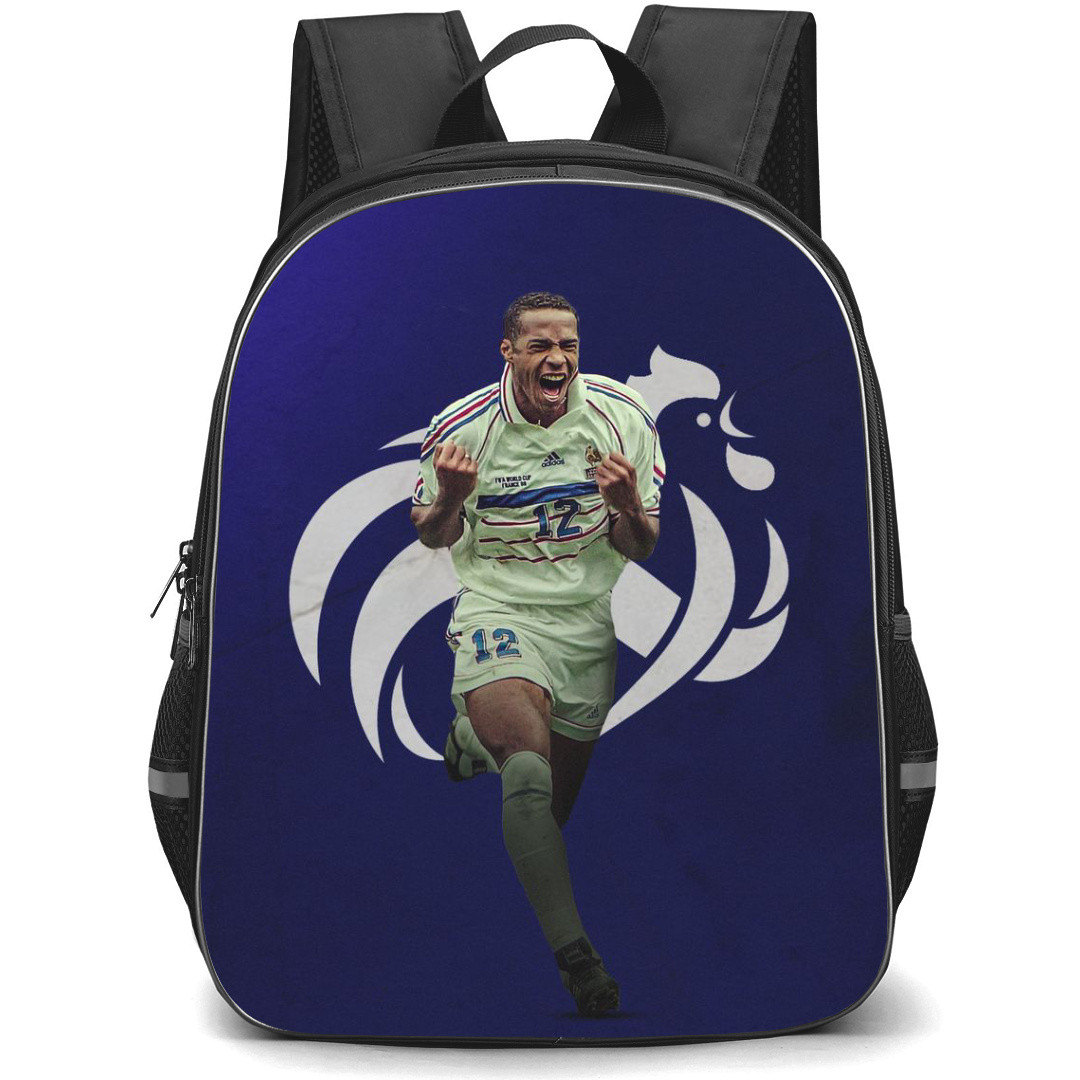 Thierry Henry Backpack StudentPack - Thierry Henry Running Blue Background