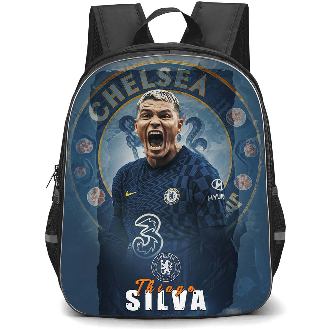 Thiago Silva Backpack StudentPack - Thiago Silva Chelsea F.C. Shouting On Club Logo