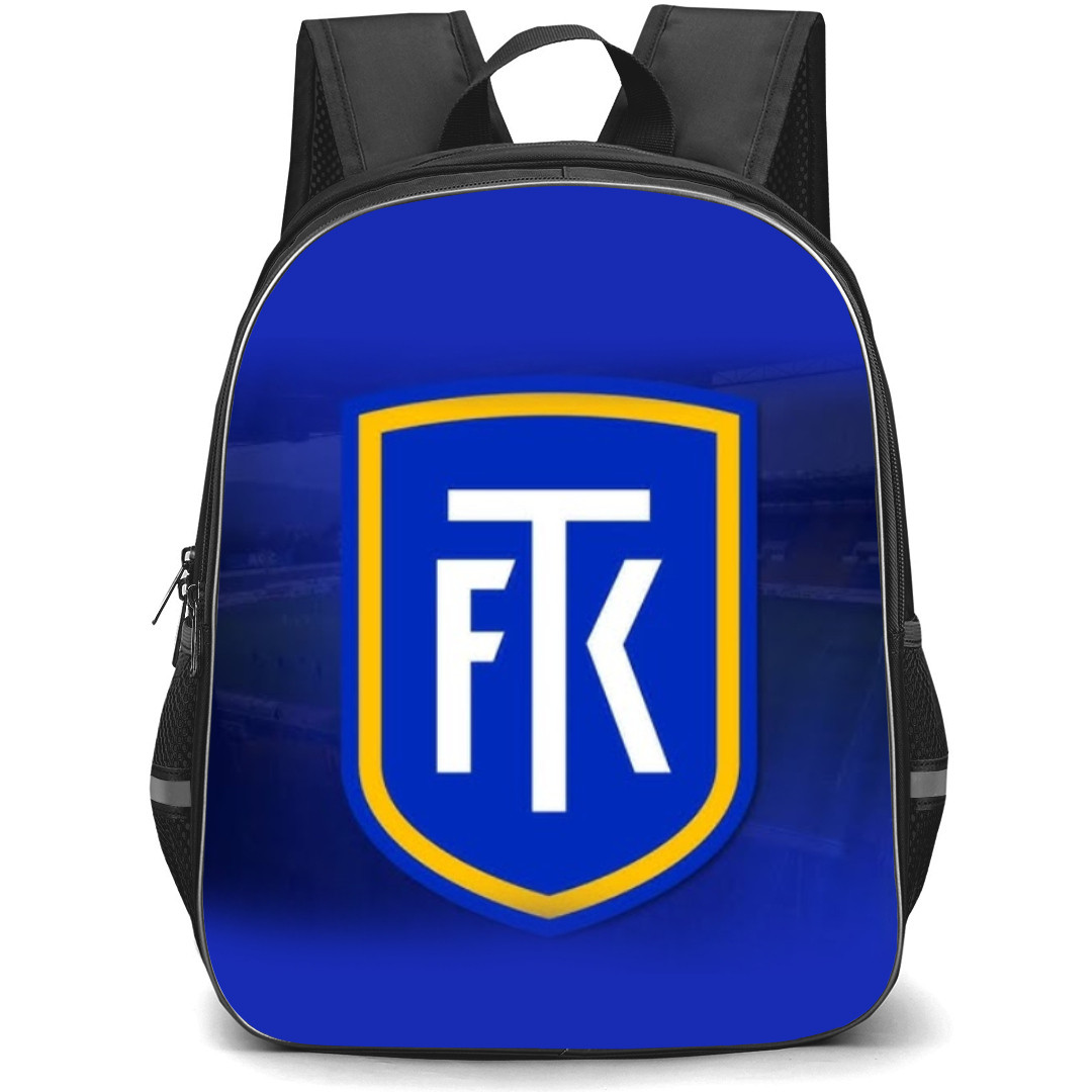 FK Teplice Backpack School Bag StudentPack - Logo In Field And Blue Background