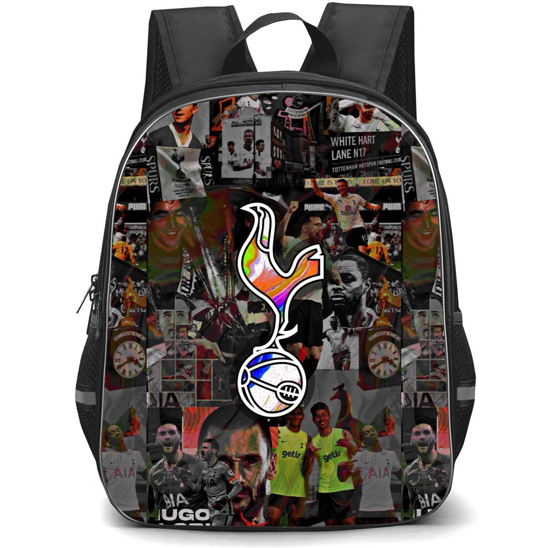 Tottenham Hotspur FC School Backpack StudentPack - Tottenham Hotspur FC Logo On Aesthetic Background