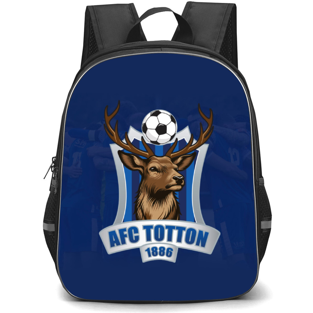 National League South AFC Totton Backpack School Bag StudentPack - Large Logo In Team Blue Background