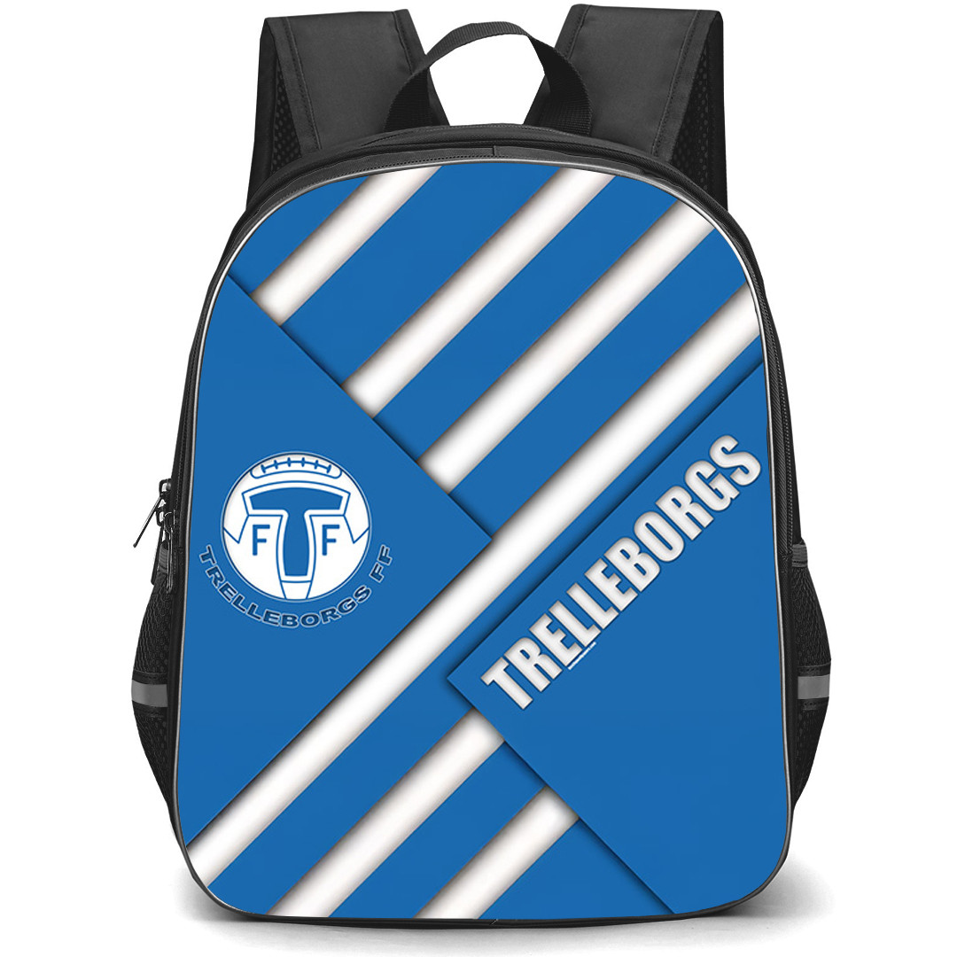 Trelleborgs FF Backpack School Bag StudentPack - Trelleborgs FF Logo And Branding Poster Football Club