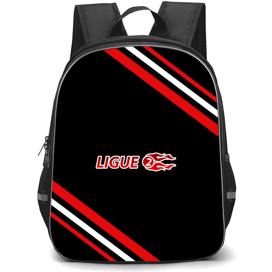 Tunisian Ligue 2 Backpack School Bag StudentPack - Tunisian Ligue 2 Large Logo With Stripe