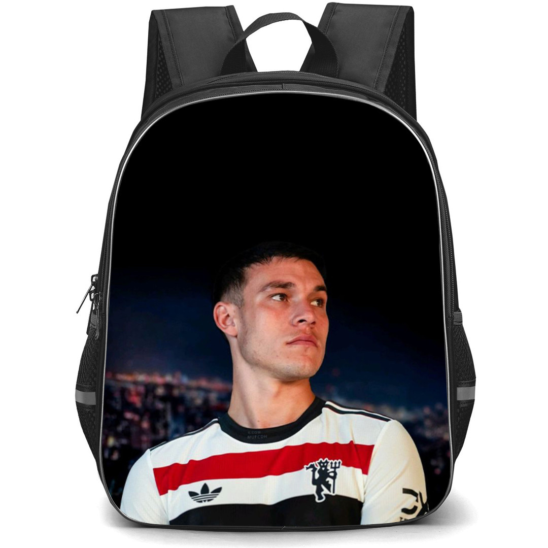 Manuel Ugarte Backpack StudentPack - Manuel Ugarte Portrait On City Night Background