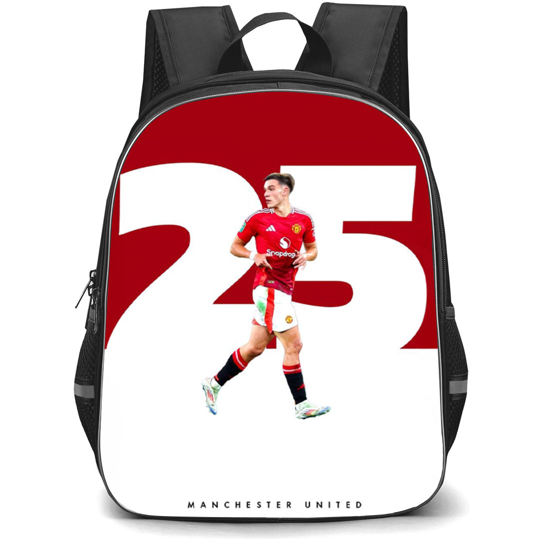 Manuel Ugarte Backpack StudentPack - Manuel Ugarte Running On White Red Background