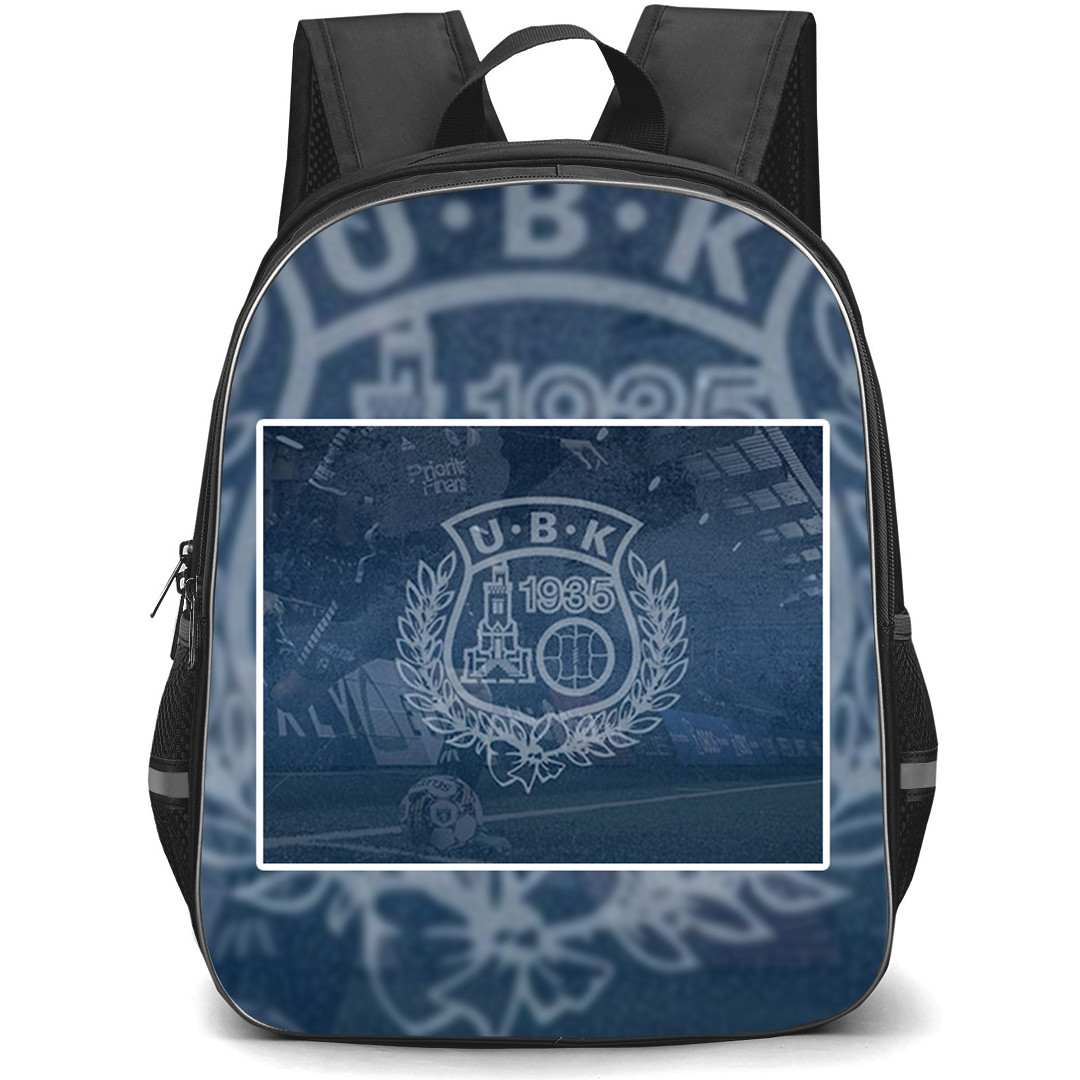 Utsiktens BK Backpack School Bag StudentPack - Utsiktens BK Retro Logo Poster Football Club
