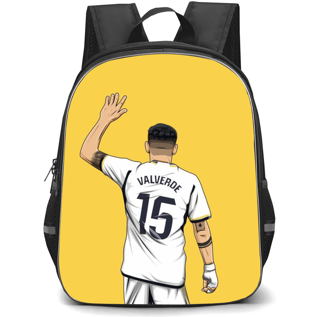 Federico Valverde Backpack StudentPack - Federico Valverde Real Madrid 15 Standing Back Sticker