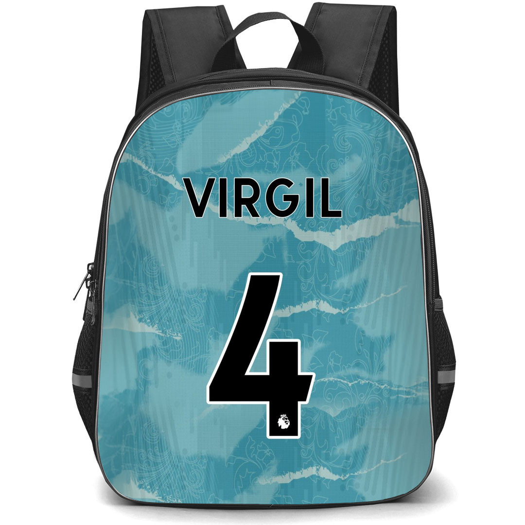 Virgil Van Dijk Backpack StudentPack - Virgil Van Dijk Liverpool F.C. No. 4 Jersey