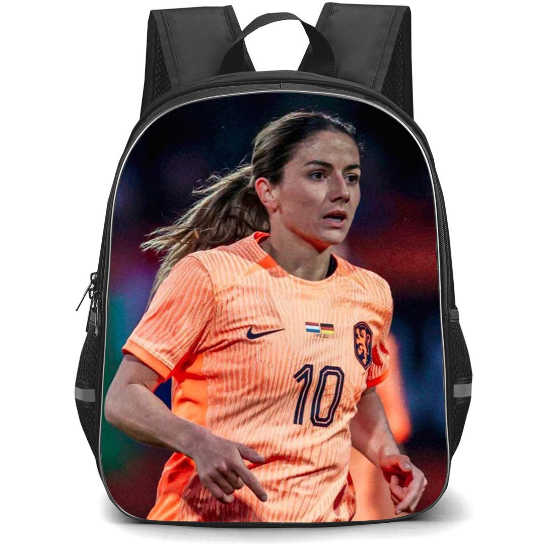 Van De Donk Backpack StudentPack - Van De Donk Netherlands Women's National Football Running Candid Poster