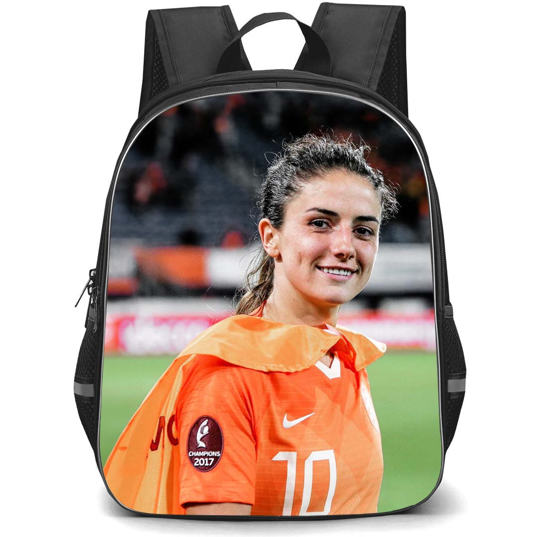 Van De Donk Backpack StudentPack - Van De Donk Netherlands Women's National Football Smiling Portrait