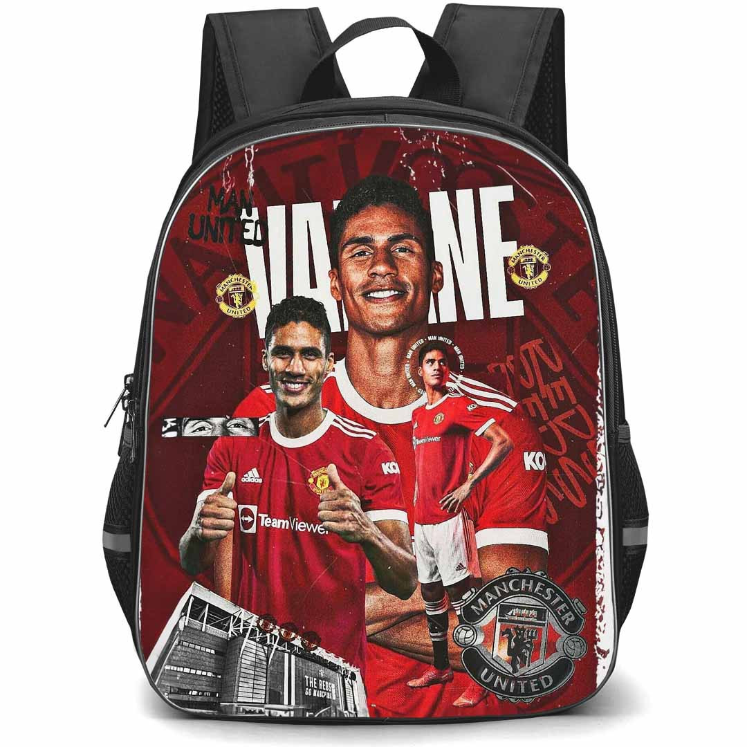 Raphael Varane Backpack StudentPack - Raphael Varane Manchester United F.C. Portrait Poster Art