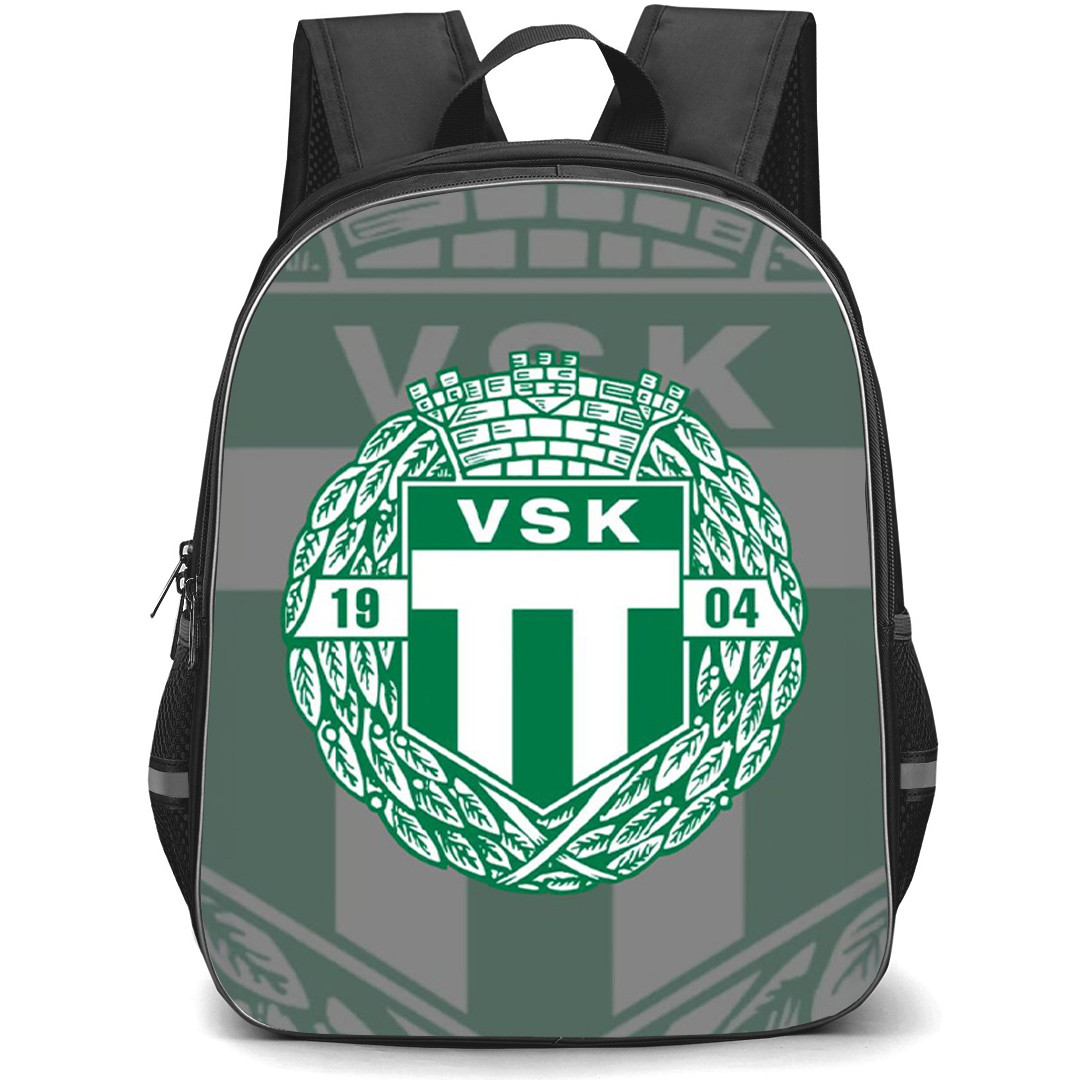 Vasteras SK Fotboll Backpack School Bag StudentPack - Vasteras SK Fotboll Logo On Blur Background Football Club