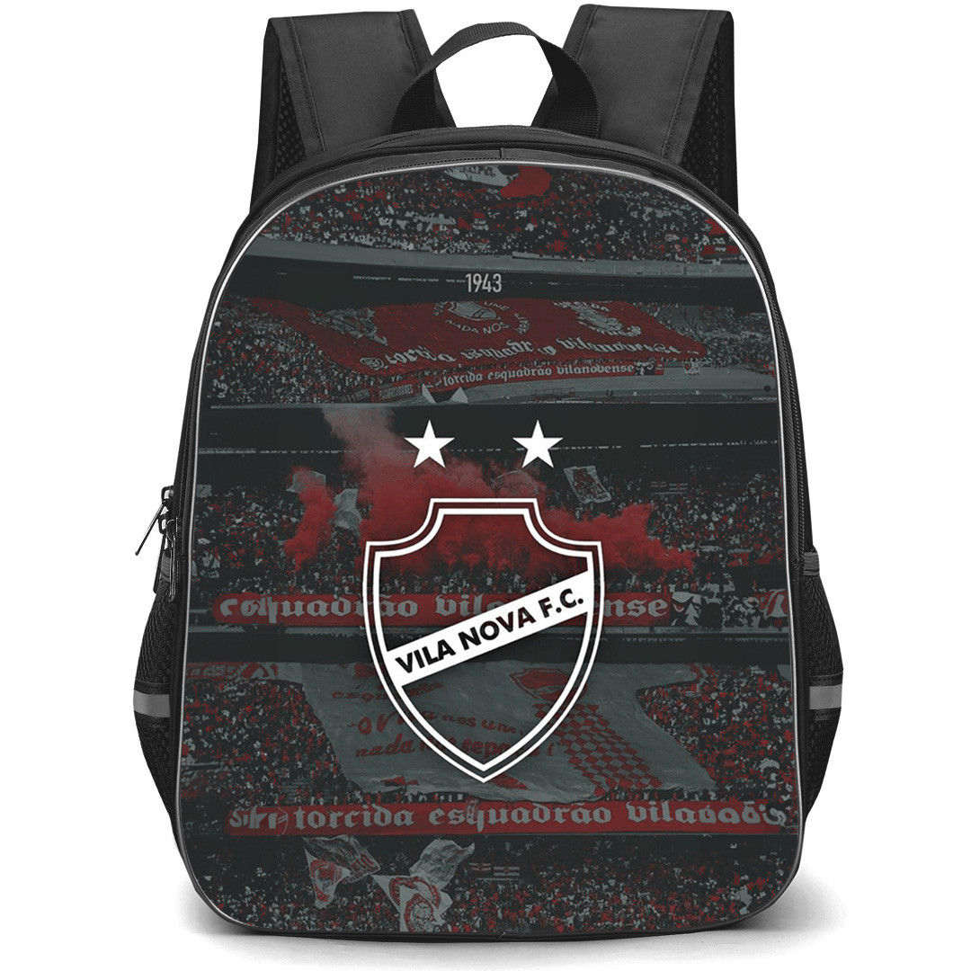 Vila Nova Futebol Clube Backpack School Bag StudentPack - Vila Nova Futebol Clube Stadium with Logo Crowd Background