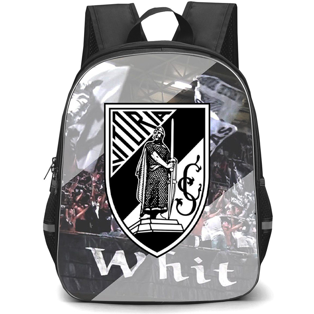 Vitoria SCB Backpack School Bag StudentPack - Vitoria SCB Logo On Blur Stadium Background