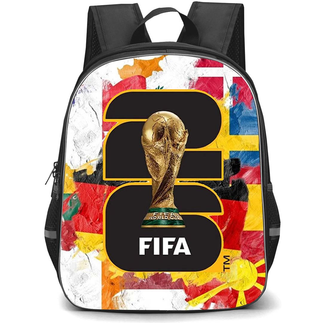 FIFA World Cup 2026 Backpack School Bag StudentPack - FIFA World Cup 2026 European Flags Theme Poster