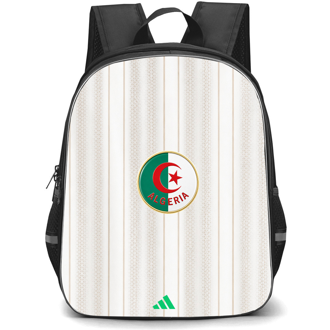 Fifa World Cup 2026 Algeria Backpack School Bag StudentPack - Fifa World Cup 2026 Algeria Home Flag Design Pattern