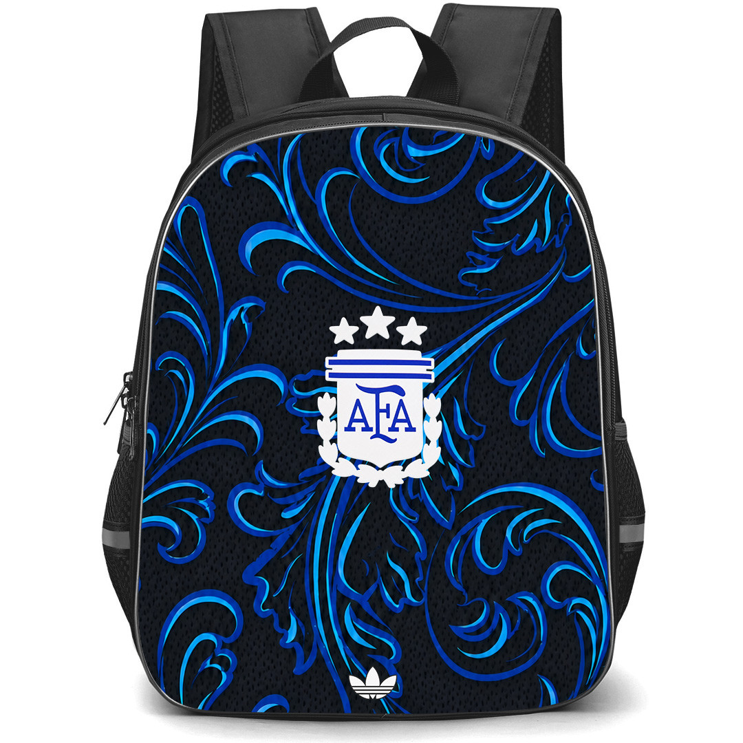 Fifa World Cup 2026 Argentina Backpack School Bag StudentPack - Fifa World Cup 2026 Argentina Away Flag Design Pattern