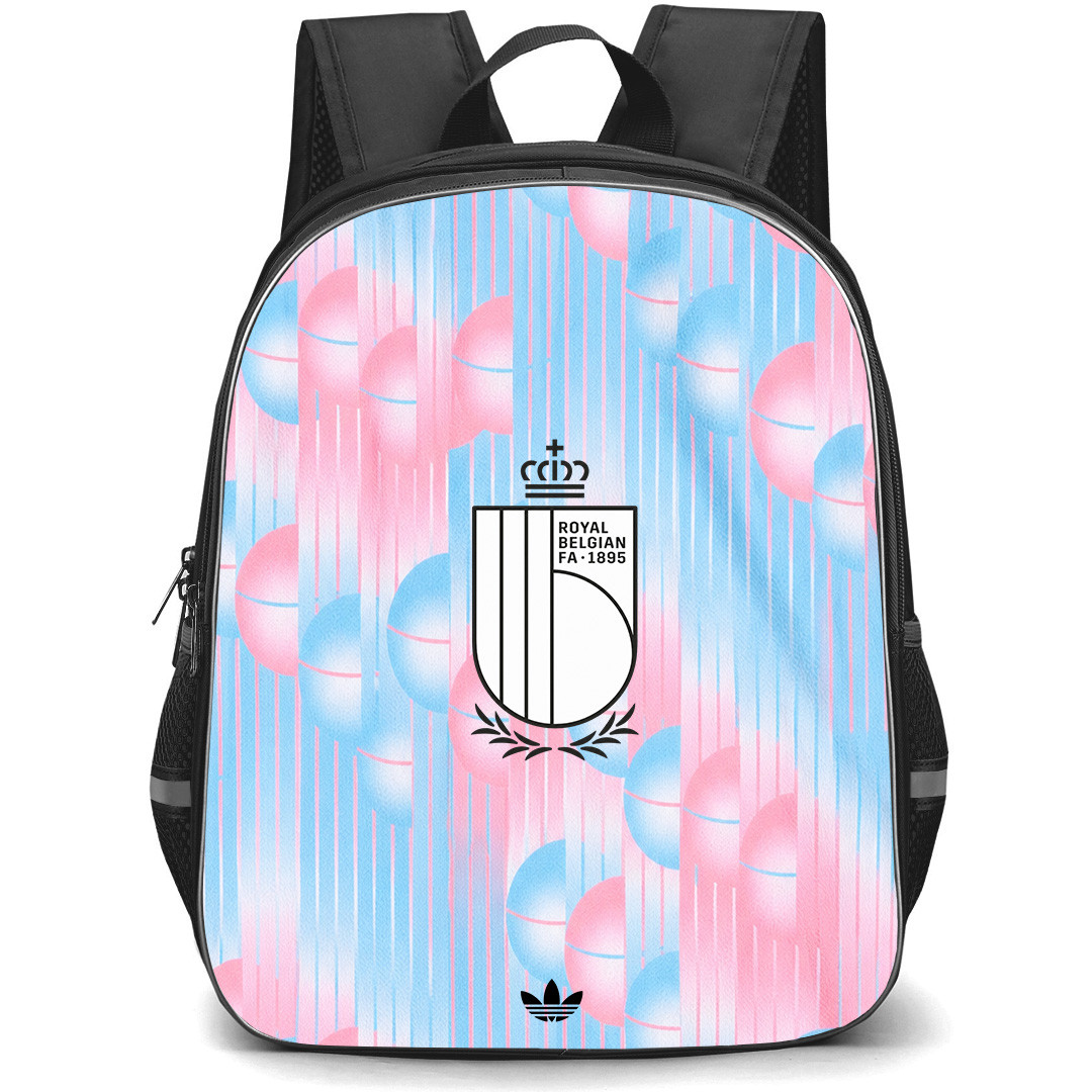 Fifa World Cup 2026 Belgium Backpack School Bag StudentPack - Fifa World Cup 2026 Belgium Away Flag Design Pattern