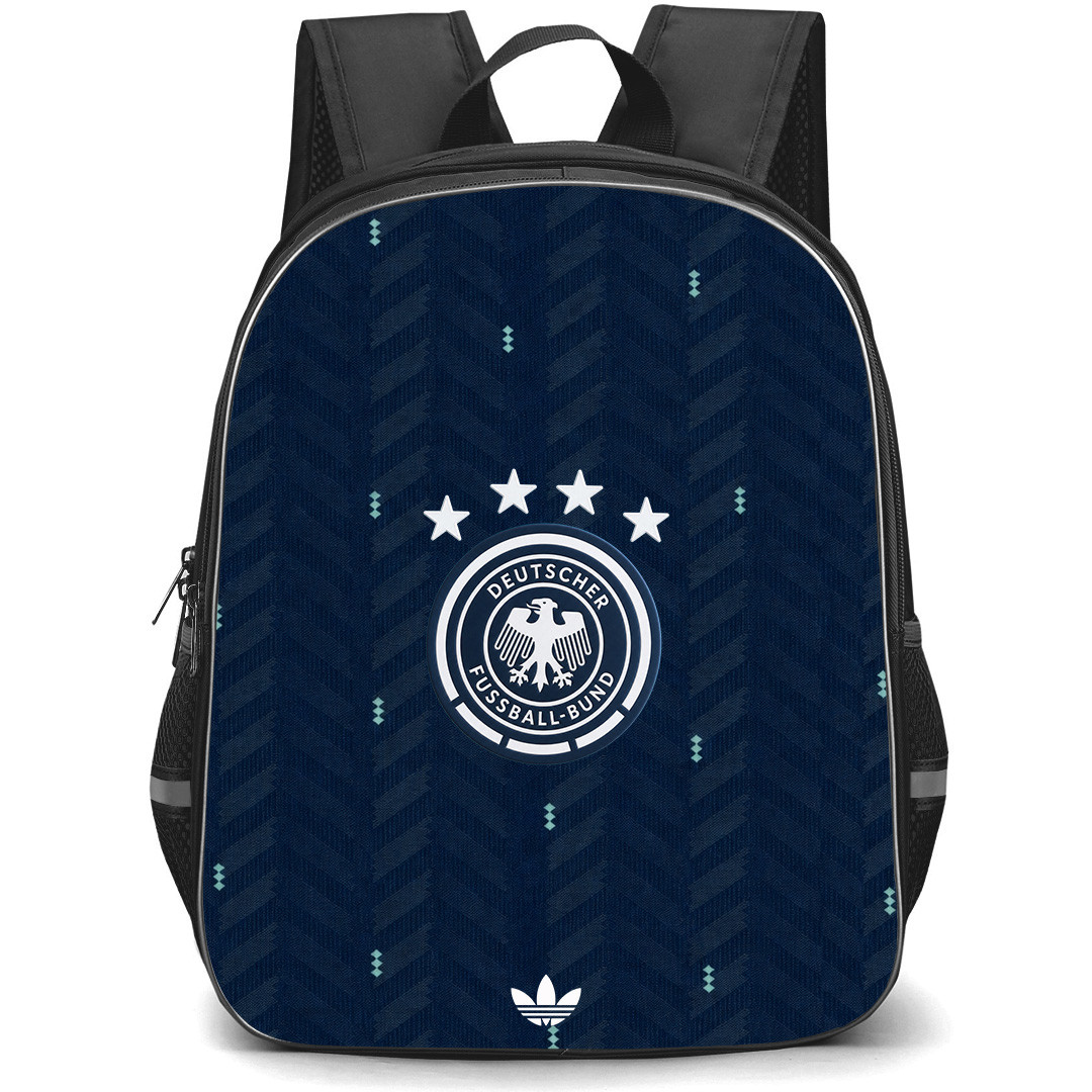 Fifa World Cup 2026 Germany Backpack School Bag StudentPack - Fifa World Cup 2026 Germany Away Flag Design Pattern