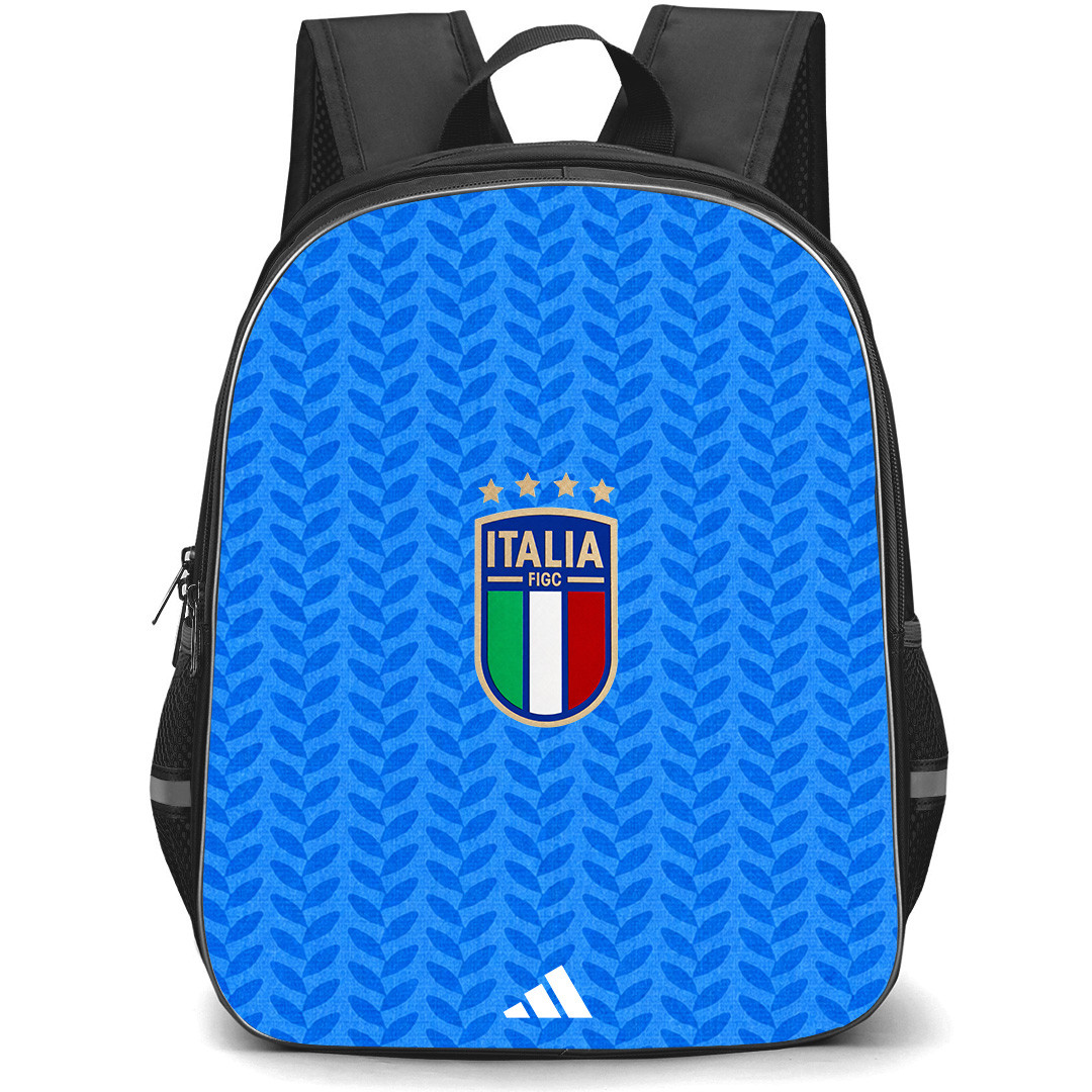 Fifa World Cup 2026 Italy Backpack School Bag StudentPack - Fifa World Cup 2026 Italy Home Flag Design Pattern