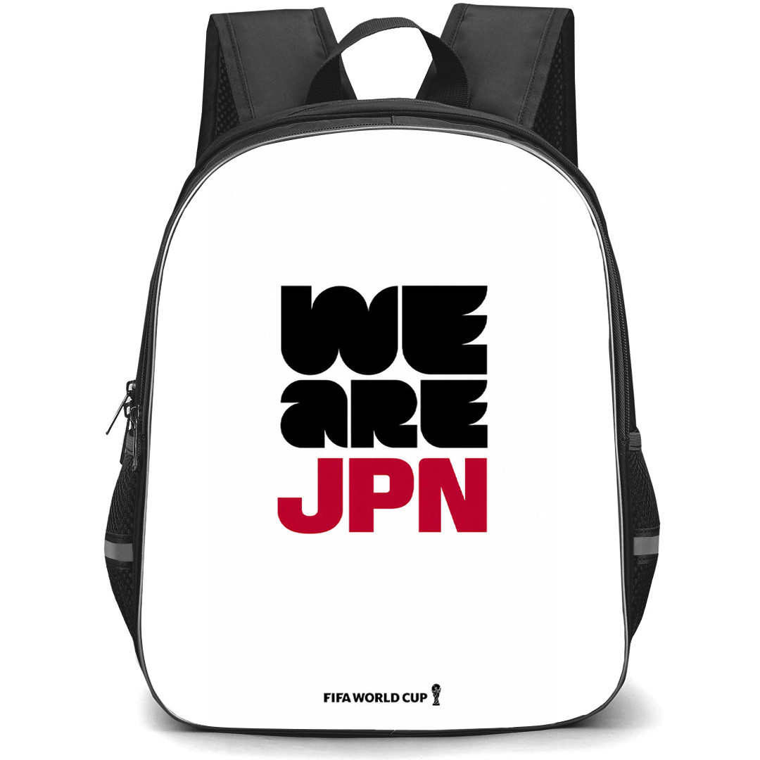 FIFA World Cup 2026 Japan Backpack School Bag StudentPack - FIFA World Cup 2026 Japan Pride Slogan Minimalist Poster