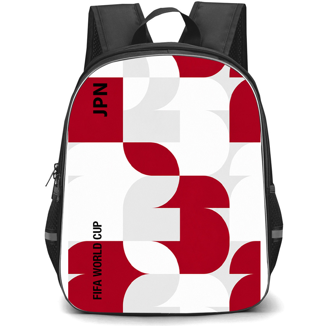 FIFA World Cup 2026 Japan Backpack School Bag StudentPack - FIFA World Cup 2026 Japan Retro Geometry Poster
