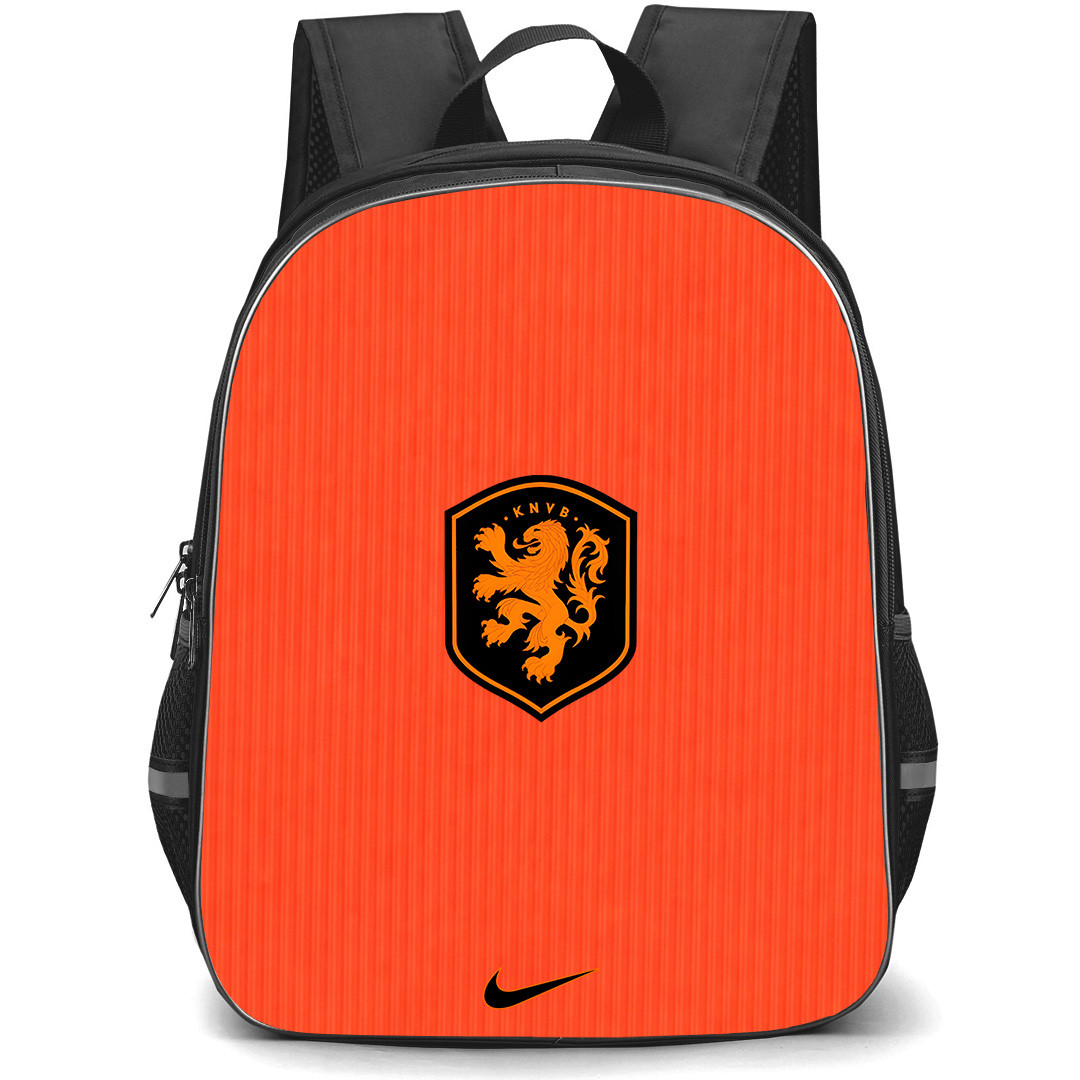 Fifa World Cup 2026 Netherlands Backpack School Bag StudentPack - Fifa World Cup 2026 Netherlands Home Flag Design Pattern