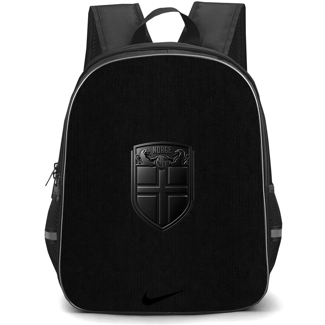 Fifa World Cup 2026 Norway Backpack School Bag StudentPack - Fifa World Cup 2026 Norway Away Flag Design Pattern