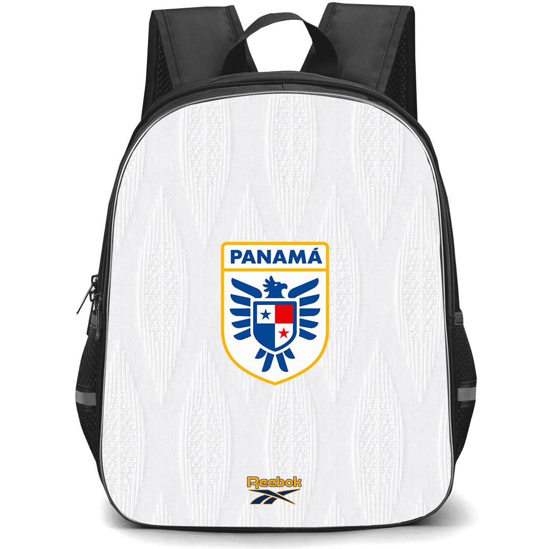 Fifa World Cup 2026 Panama Backpack School Bag StudentPack - Fifa World Cup 2026 Panama Away Flag Design Pattern