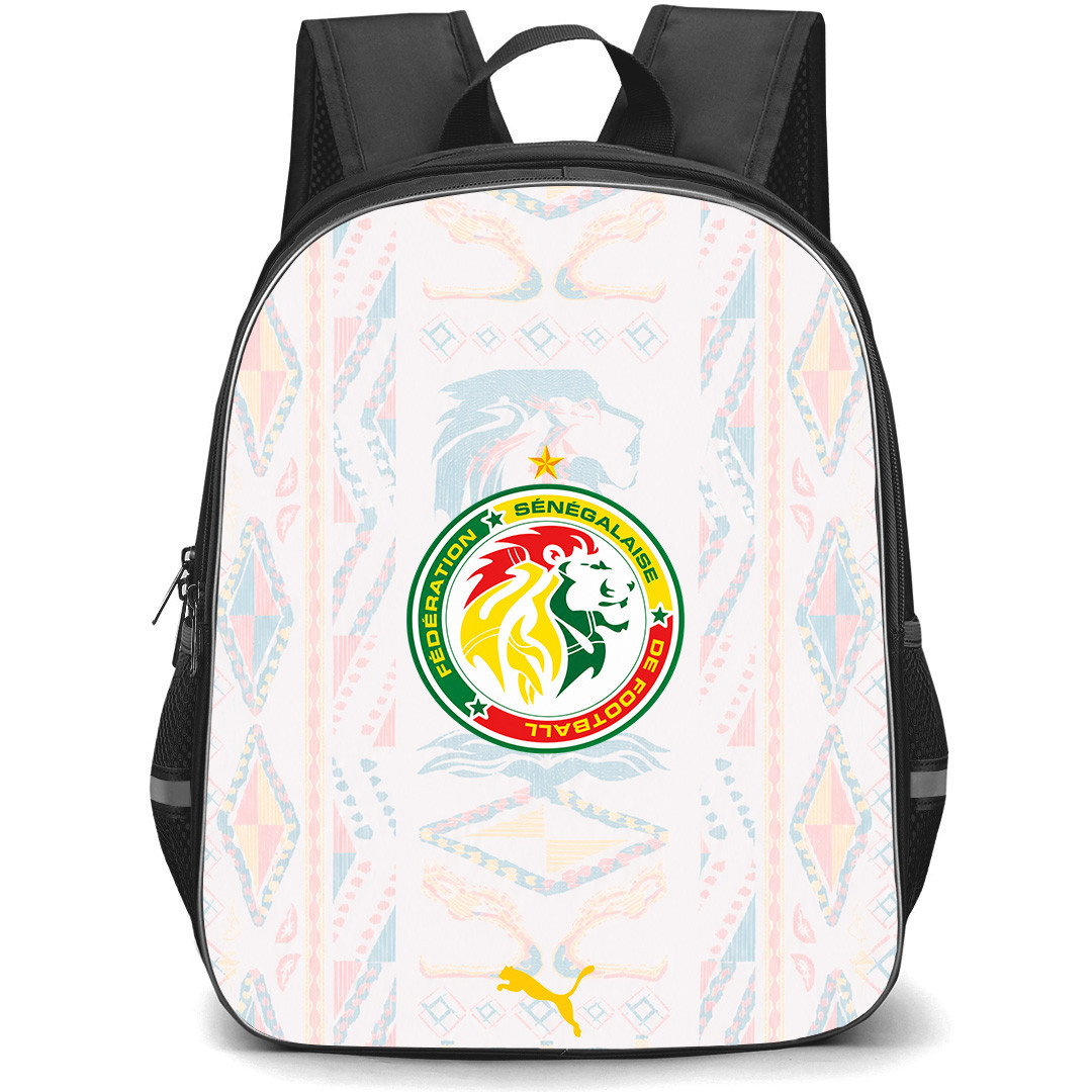 Fifa World Cup 2026 Senegal Backpack School Bag StudentPack - Fifa World Cup 2026 Senegal Home Flag Design Pattern