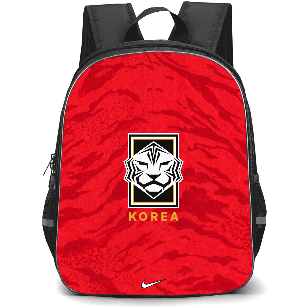 Fifa World Cup 2026 South Korea Backpack School Bag StudentPack - Fifa World Cup 2026 South Korea Home Flag Design Pattern
