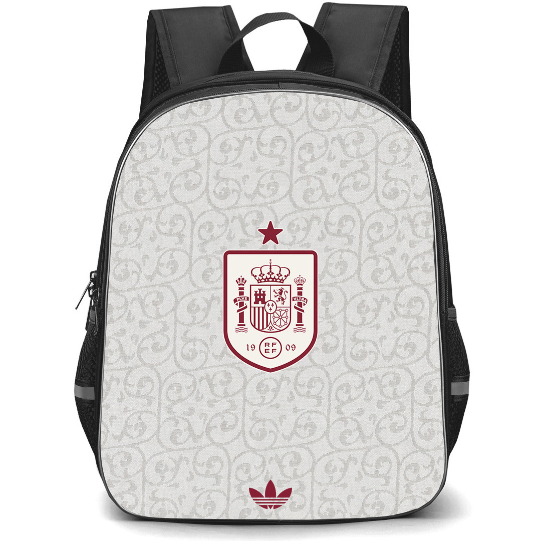 Fifa World Cup 2026 Spain Backpack School Bag StudentPack - Fifa World Cup 2026 Spain Away Flag Design Pattern