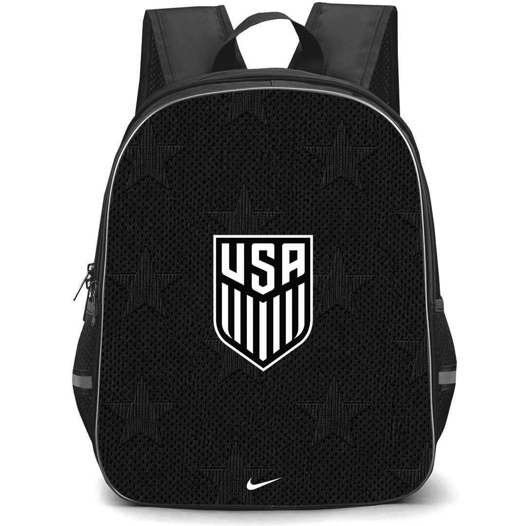 Fifa World Cup 2026 USA Backpack School Bag StudentPack - Fifa World Cup 2026 USA Away Flag Design Pattern
