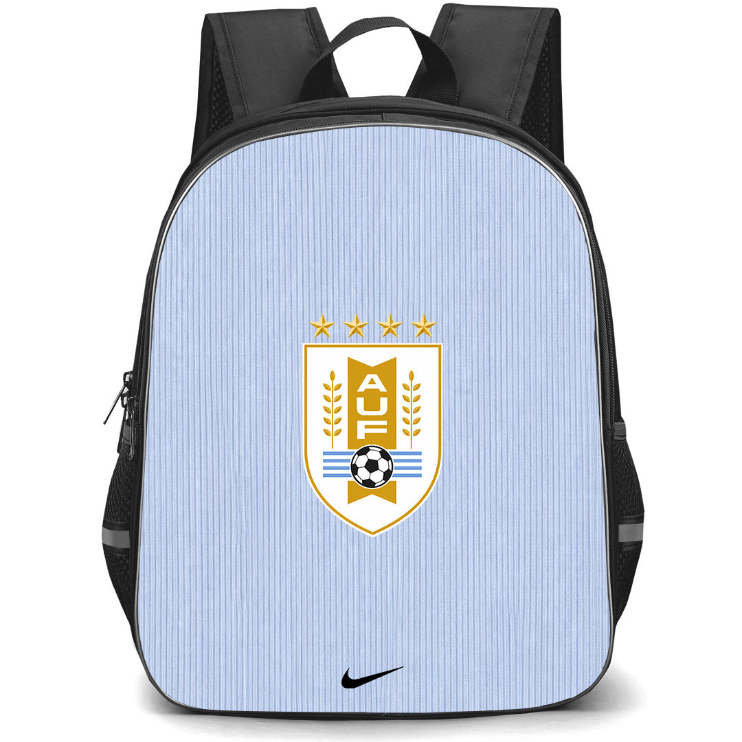 Fifa World Cup 2026 Uruguay Backpack School Bag StudentPack - Fifa World Cup 2026 Uruguay Home Flag Design Pattern