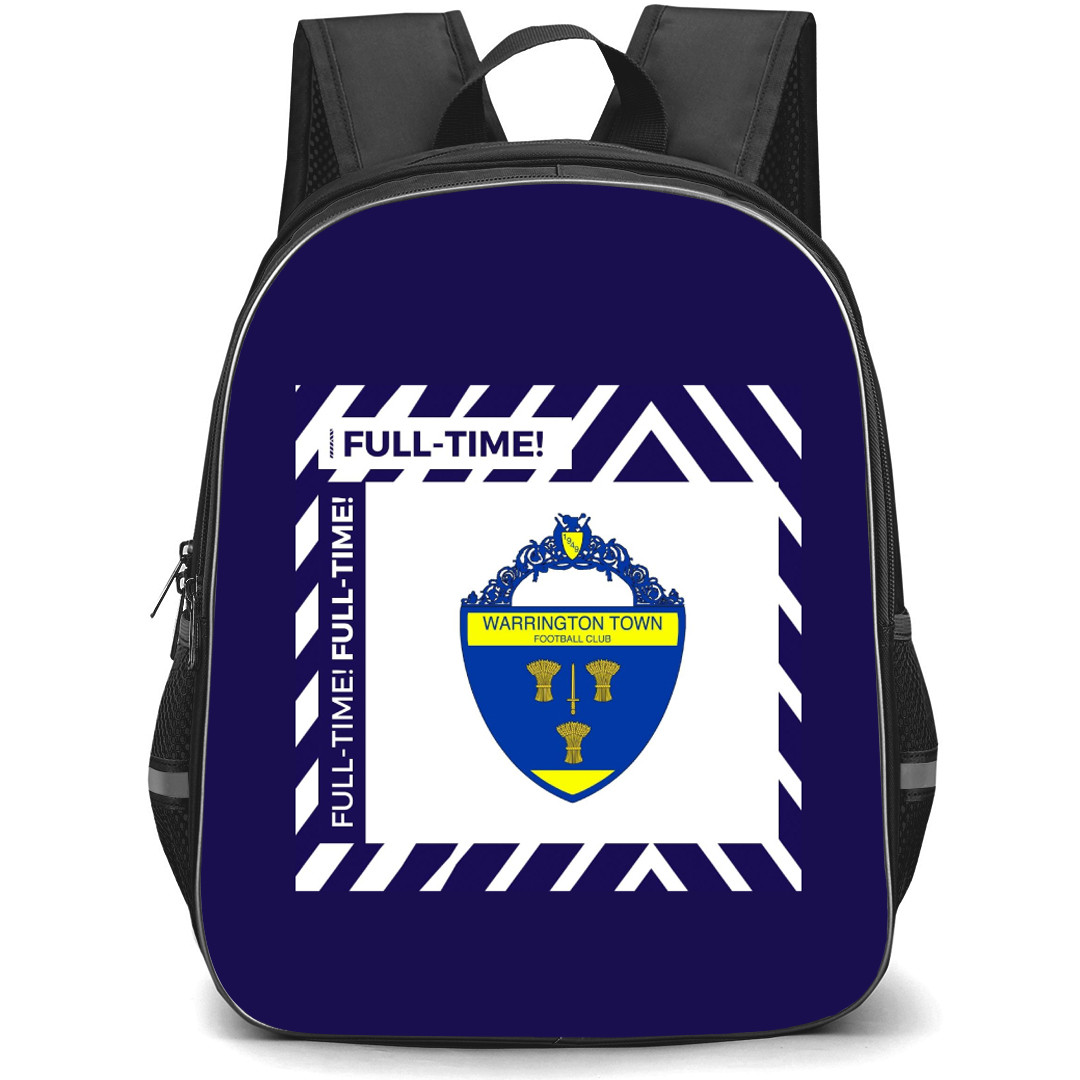 Warrington Town Backpack School Bag StudentPack - Logo Full Time Poster Football Club