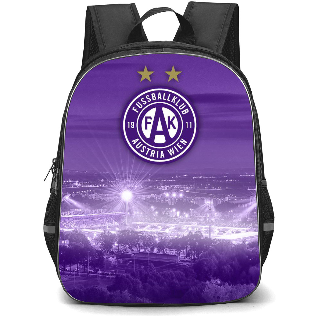 FK Austria Wien Backpack School Bag StudentPack - Logo Purple Sky Background