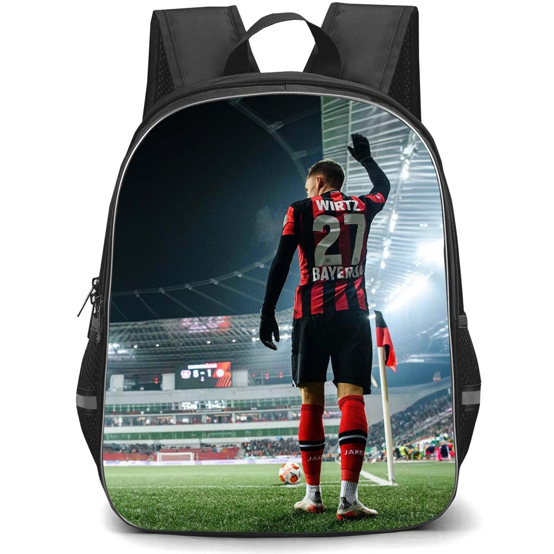 Florian Wirtz School Backpack StudentPack - Bayer 04 Leverkusen Florian Wirtz 27 Standing Back Poster