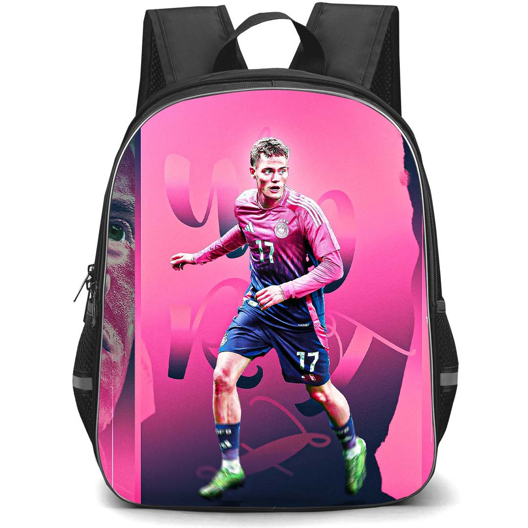 Florian Wirtz School Backpack StudentPack - Bayer 04 Leverkusen Florian Wirtz Fan Made Pink Effect Poster