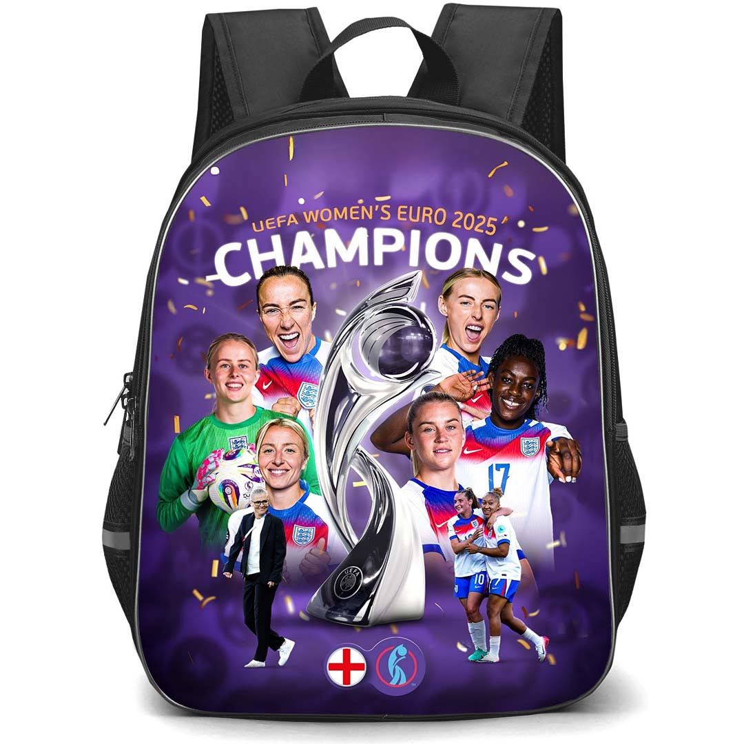 England Women's National Football Team Euro 25 Backpack StudentPack - Euro 25 Back To Back Champions Poster