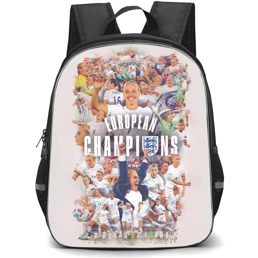 England Women's National Football Team Euro 25 Backpack StudentPack - Euro 25 Champions Collage Poster