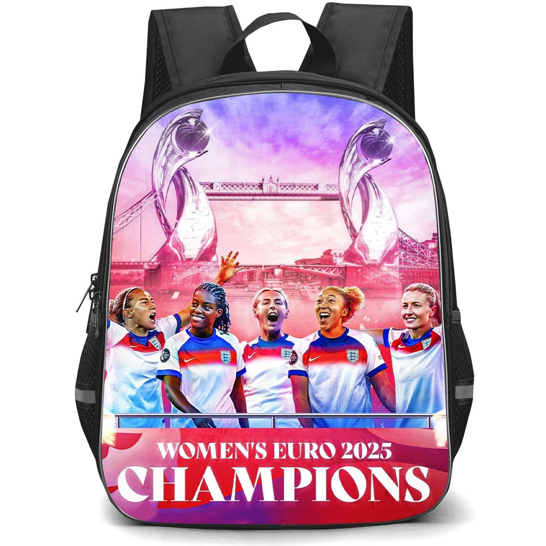 England Women's National Football Team Euro 25 Backpack StudentPack - Euro 25 Winners Football Has Come Home Poster