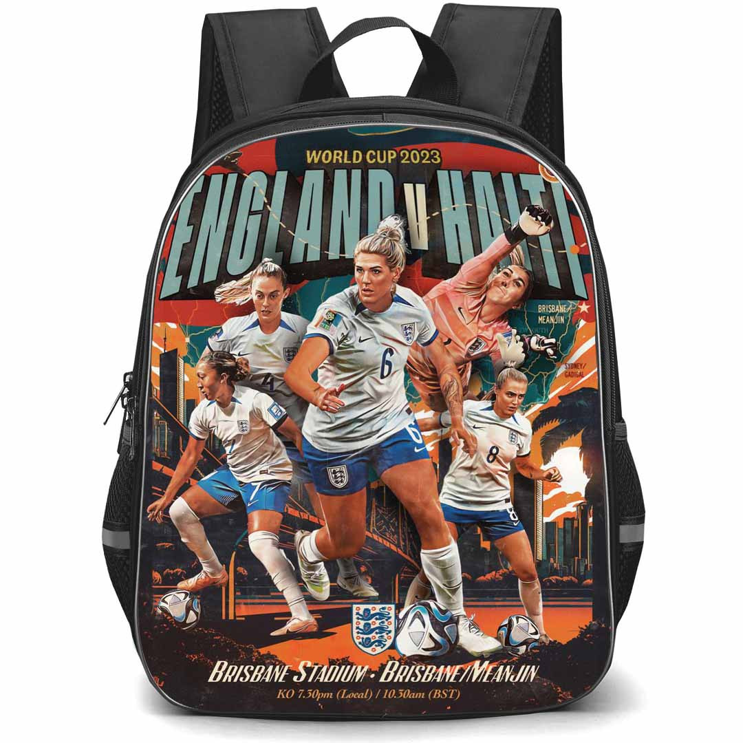England Women's National Football Team Backpack StudentPack - England Women's National Football Team Word Cup 2023 Poster
