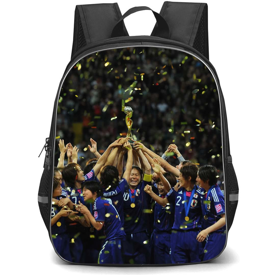Japan Women's National Football Team Backpack StudentPack - Japan Women's National Football Team Winning Celebration Poster