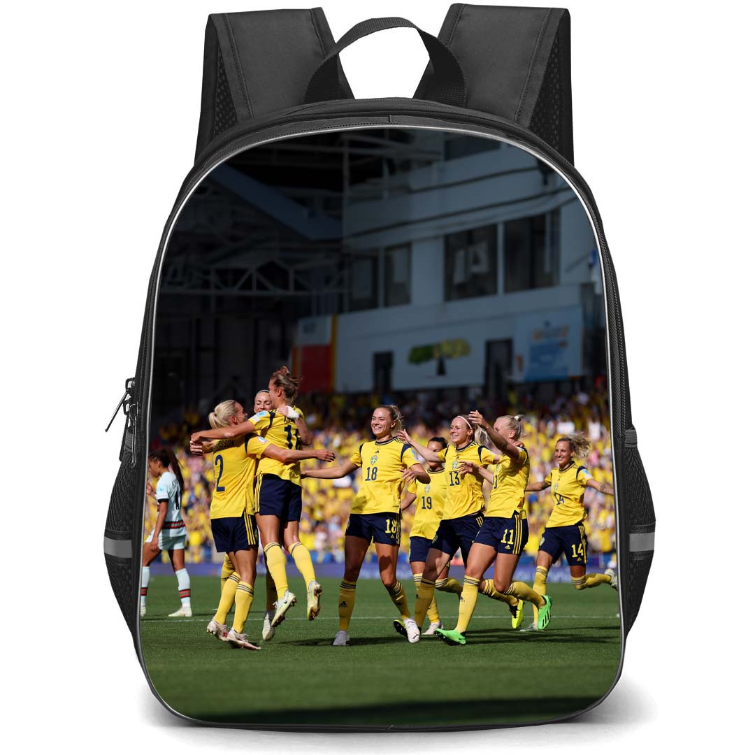 Sweden Women's National Football Team Backpack StudentPack - Sweden Women's National Football Team Winning Celebration Poster
