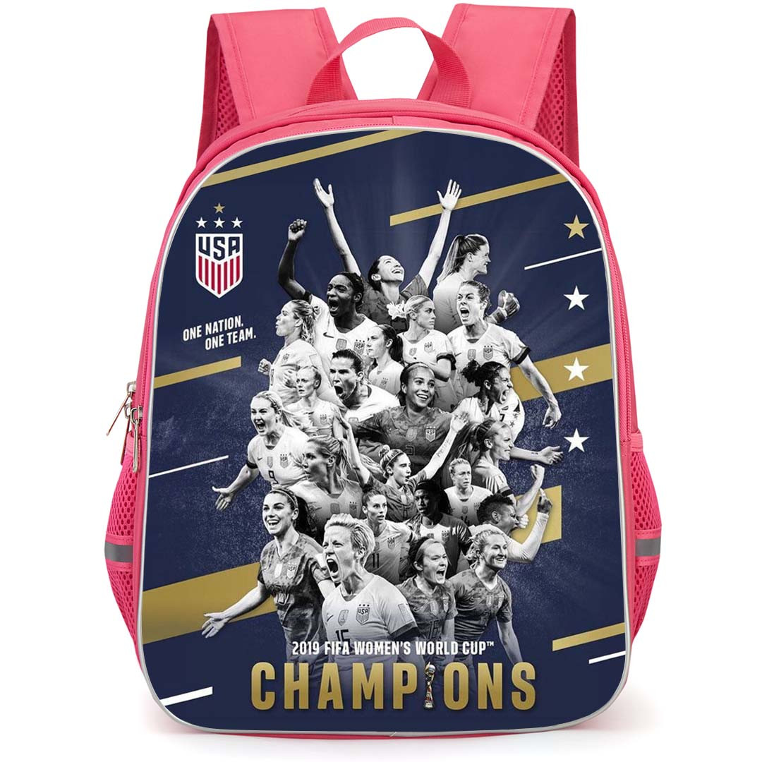 United States Women's National Football Team Backpack StudentPack - United States Women's National Football Team WC 2019 Champion Poster