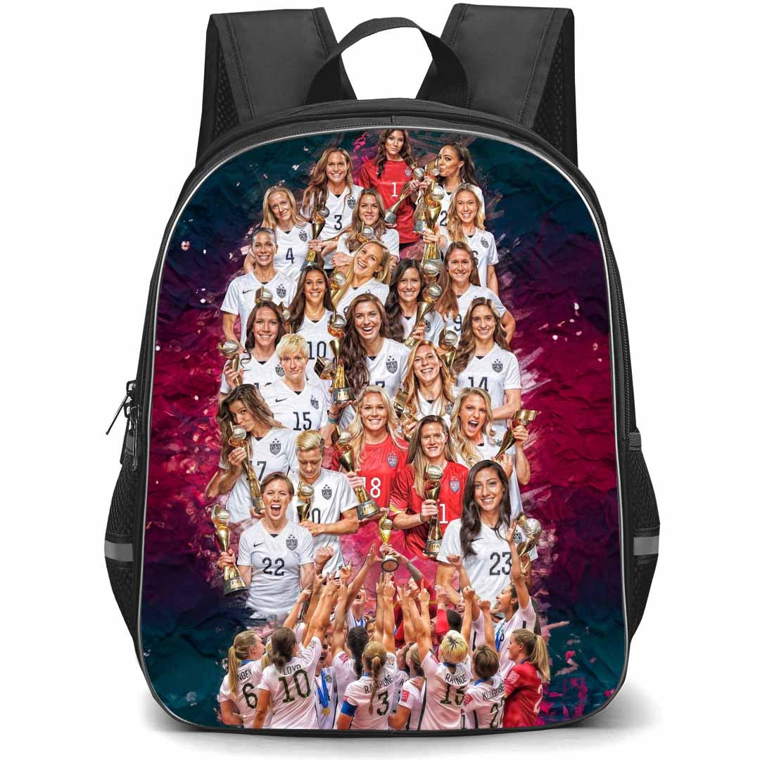 United States Women's National Football Team Backpack StudentPack - United States Women's National Football Team Winning Collage