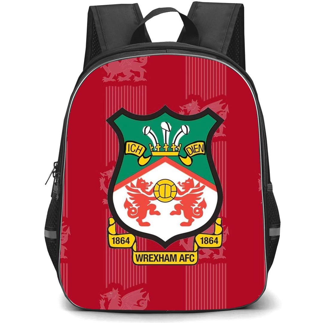 Wrexham Backpack StudentPack - Wrexham Logo Red And White Background
