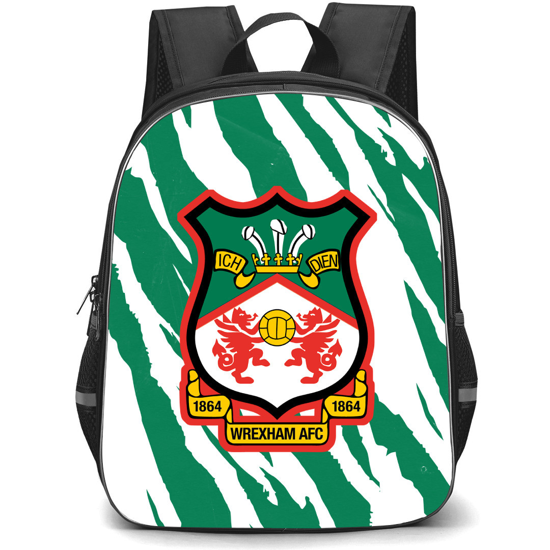 Wrexham Backpack StudentPack - Wrexham Logo White And Green Background
